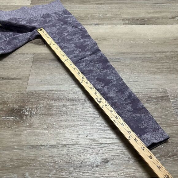 Gymshark Leggings Small Purple Mauve Camo Seamless High Waist Workout - Picture 6 of 7